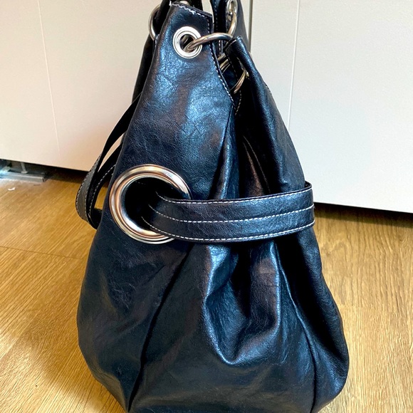 Nine West Hobo / Satchel Black Shoulder Handbag - Picture 7 of 9